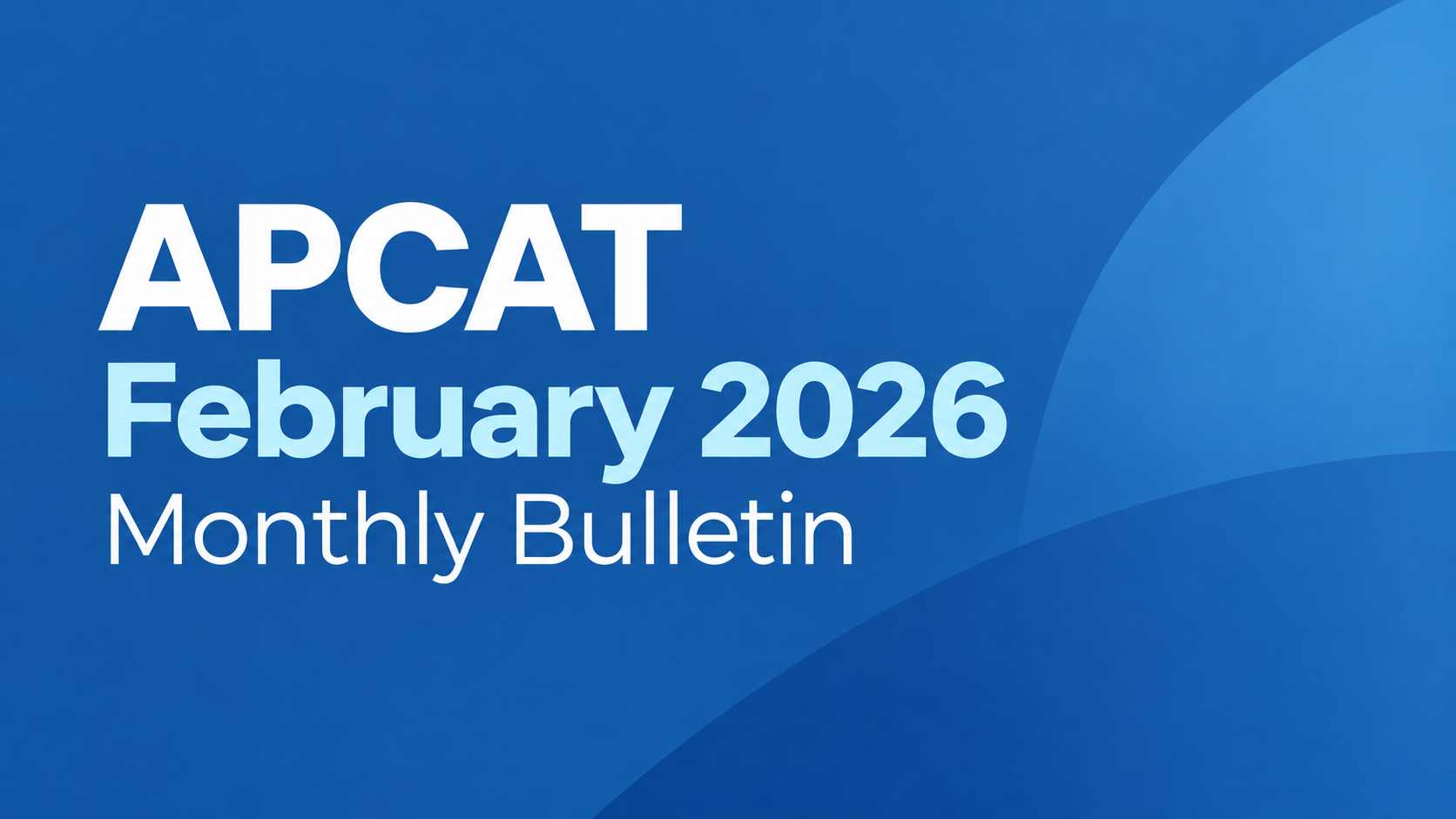 APCAT February 2026 Monthly Bulletin