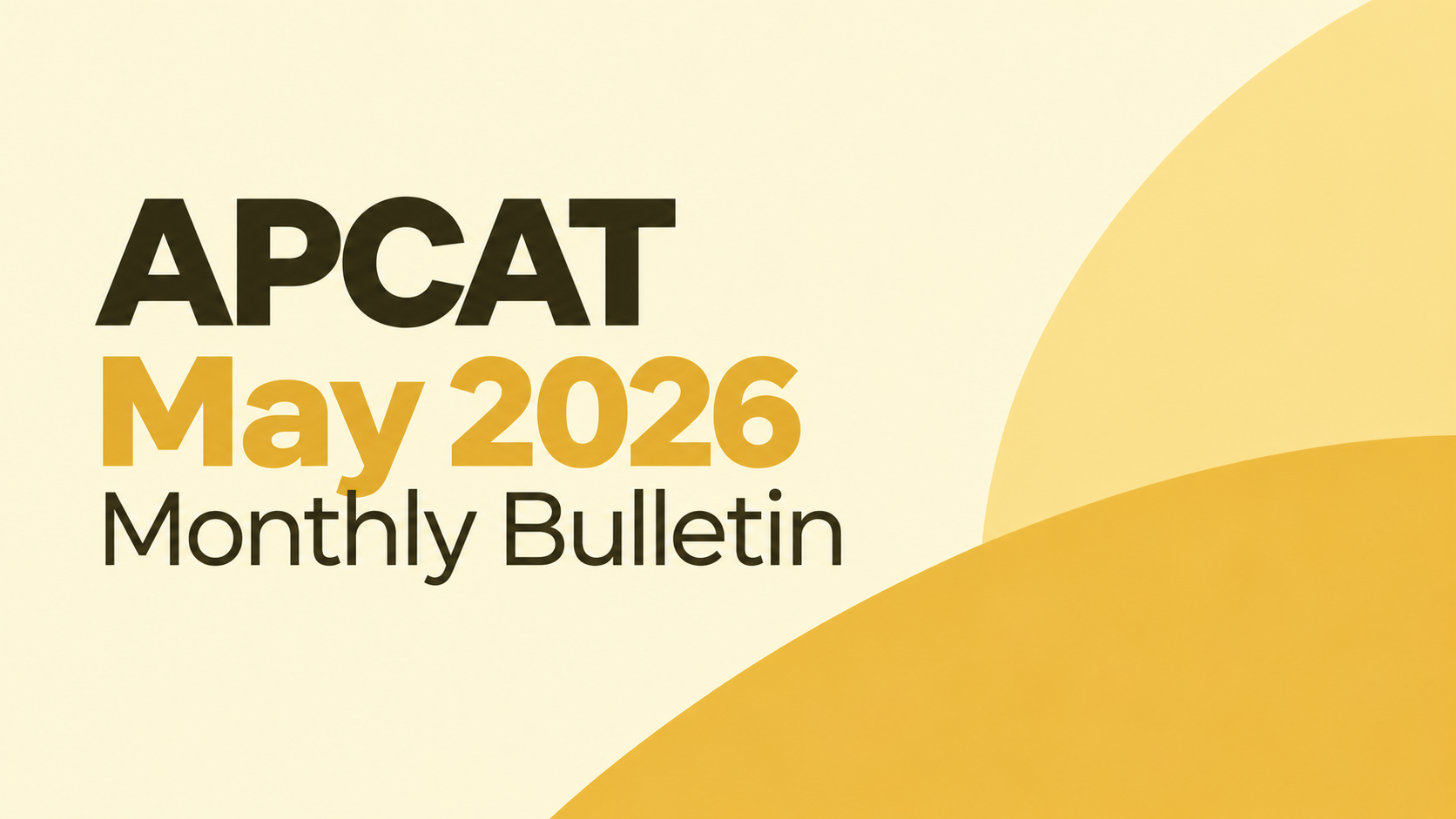 APCAT May 2026 Monthly Bulletin
